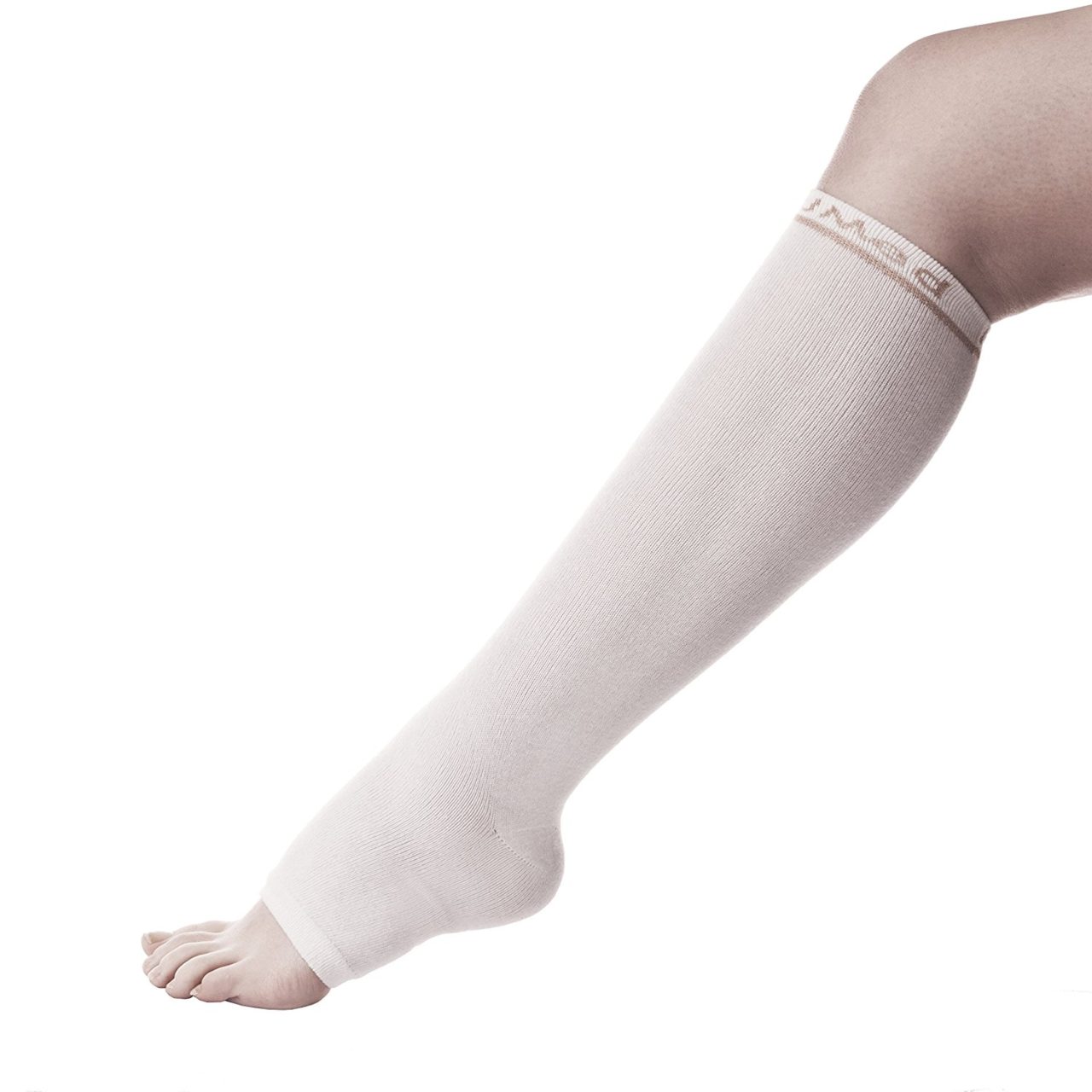 DJMed White Geri Sleeves Leg Skin Protectors